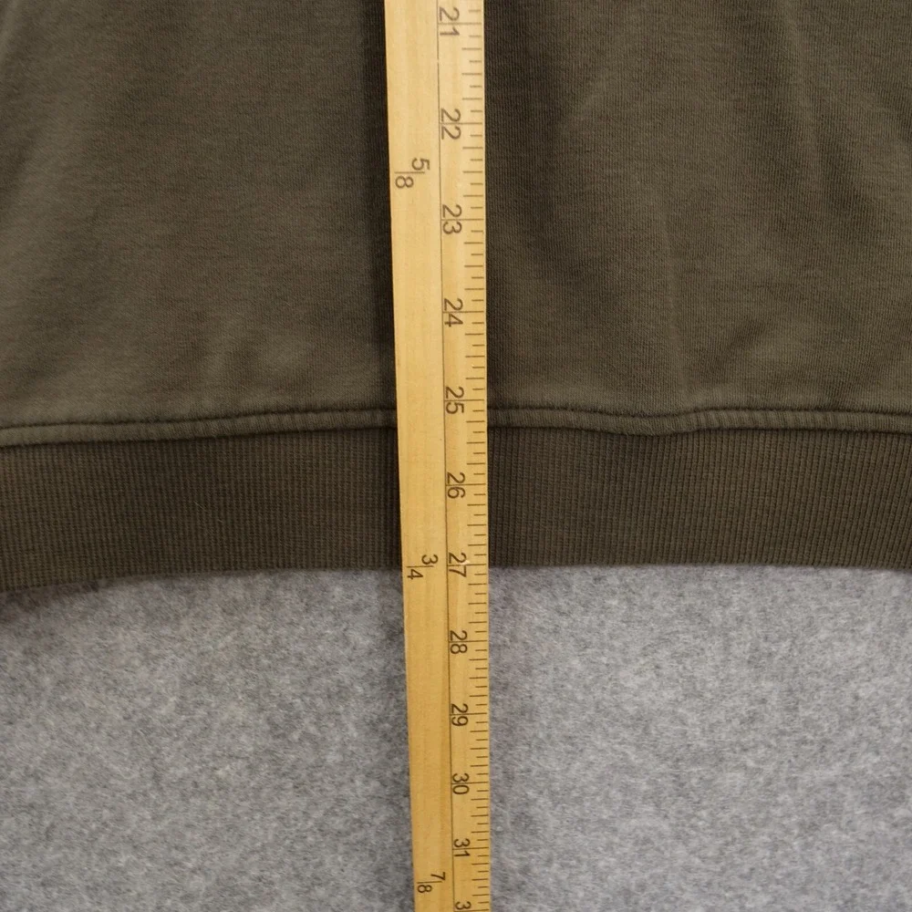 Ted Baker Sweater Mens Large Brown Knit Pullover Long Sleeve Mock Neck 1/4 Zip